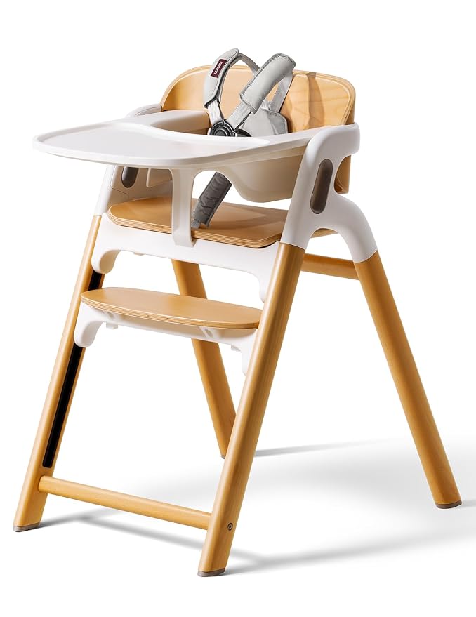Momcozy DinerPal Wooden High Chair by Momcozy