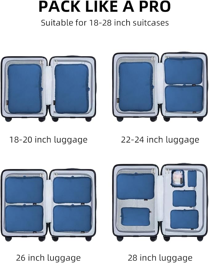 6 Set Compression Packing Cubes - Image 8