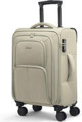 LOVEVOOK Carry On Luggage 22x14x9 Airline Approved, 22 Inch Softside Suitcases by LOVEVOOK