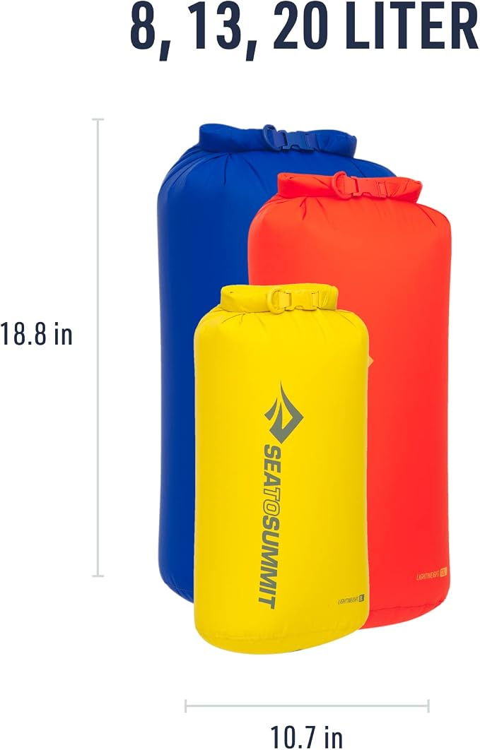 Sea to Summit Lightweight Dry Bag 3-Piece Set - Image 5