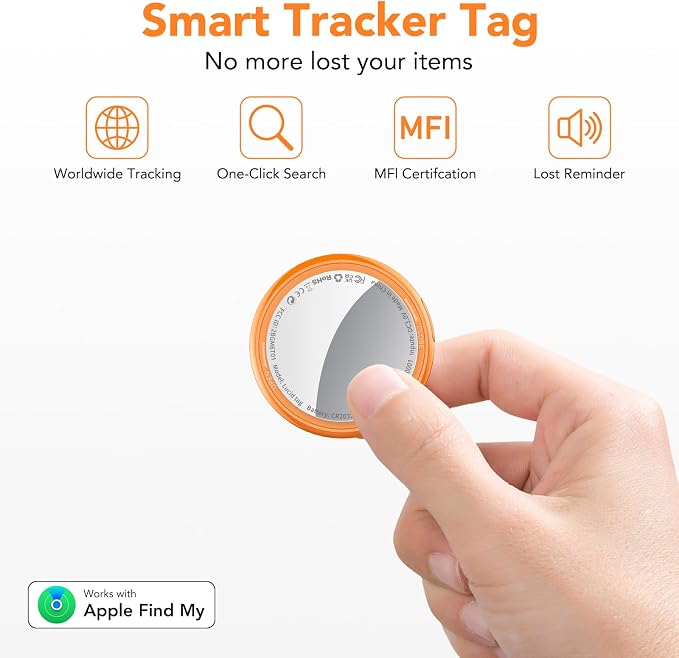 2025 New Air Tracker Tag-4 Pack, Replaceable Battery, Key Finder and Item - Image 2
