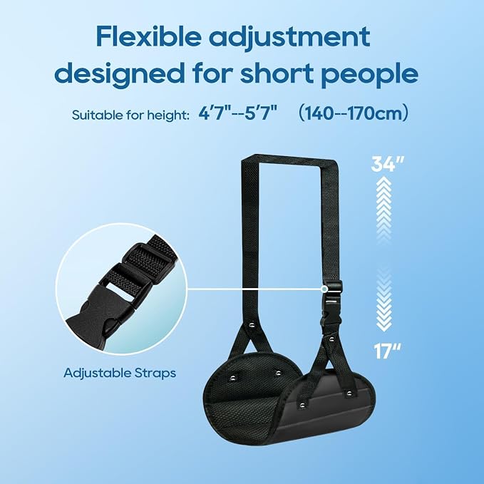 2-Pack Airplane Foot Hammock, Portable Leg Rest - Image 6