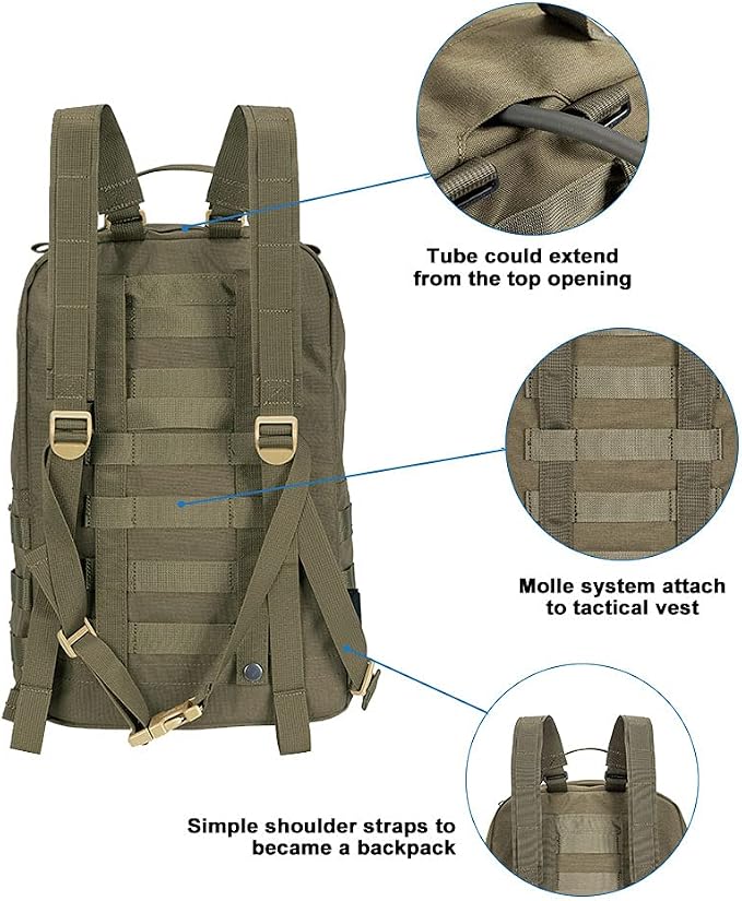EXCELLENT ELITE SPANKER Outdoor Hydration Backpack Bundle Packs Water Bladder - Image 4