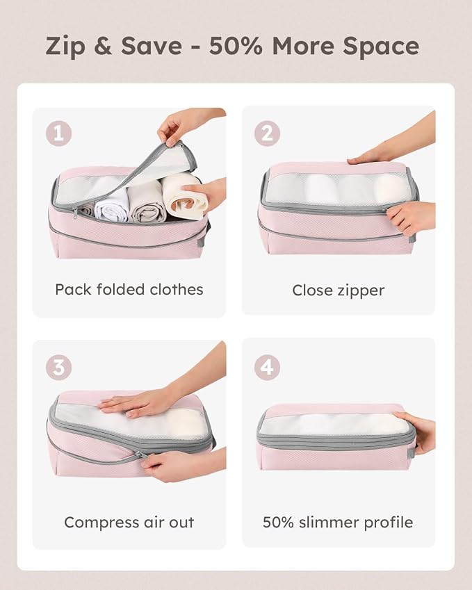 4 Set Compression Packing Cubes - Image 4