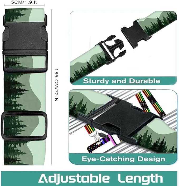 Luggage Straps for Suitcases Travel Belt Accessories, Cute Suitcase Strap - Image 2