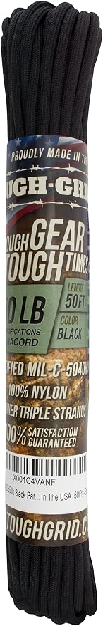 TOUGH-GRID 550 Paracord Rope Nylon Parachute Cord, Made in USA Survival Kit - Image 3