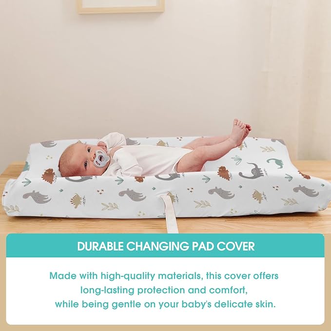 BROLEX Changing Pad Covers for Baby: Boy Girls Ultra Stretchy Soft 2 Pack - Image 3