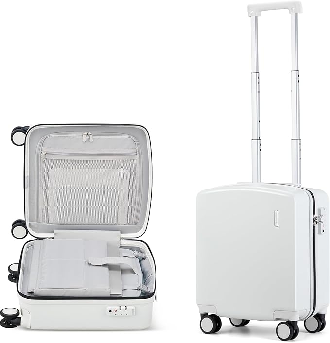 Hanke 16 Inch Underseat Carry On Luggage, Airline-Approved Hard Shell Small by Hanke