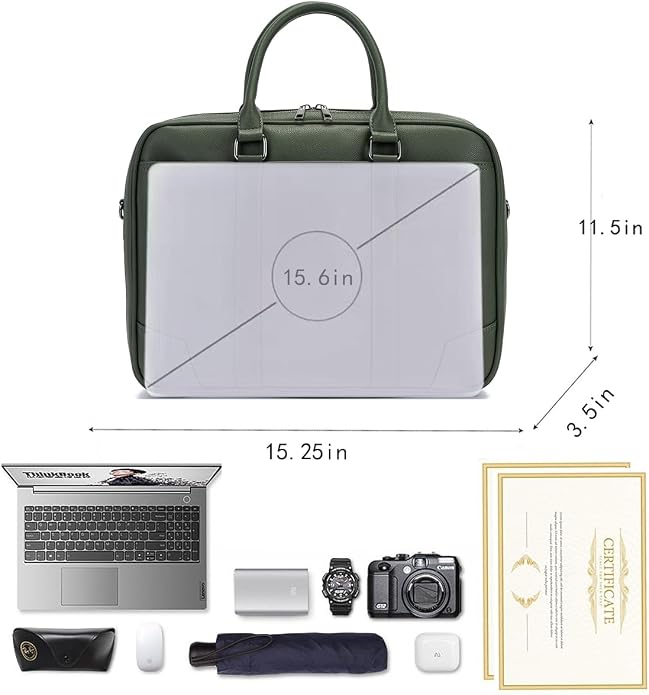 Accordian File Organizer with Handle, 15.6 in Laptop Bag Portable Document - Image 5