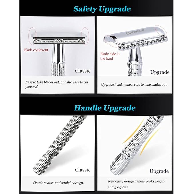 BAILI Classic 3-Piece Double Edge Safety Razor Wet Shaving - Image 6