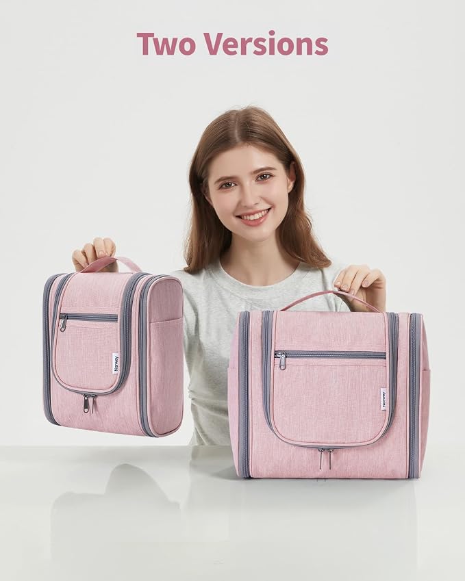 Narwey Small Hanging Toiletry Bag Women Travel Makeup Bag Organizer Toiletries - Image 9