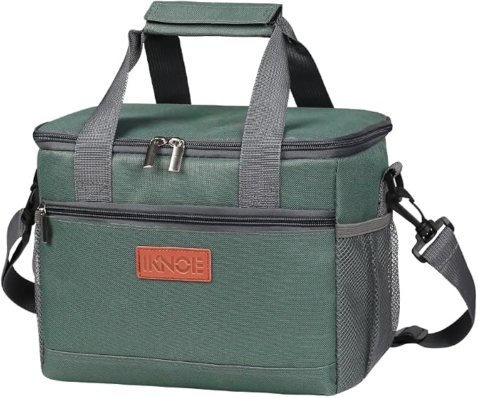 iknoe Large Foldable Cooler Bag, 8.5L Insulated Lunch Bag, Leakproof Lunch by Iknoe