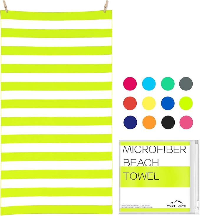 Your Choice Microfiber Quick Dry Sand-Free Beach Towel by YourChoice