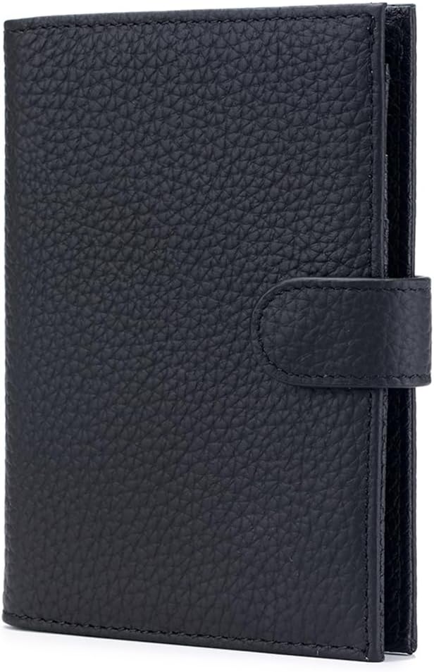 RFID Slim Passport Holder for Travel – Leather Passport Wallet for Women & Men by Genuineleatherwallet