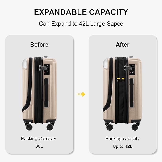 LEVEL8 Grace Carry on Luggage - Image 4