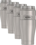 THERMOS Stainless King Travel Tumbler, 16 Ounce, Vacuum-Insulated | Matte Steel by Thermos