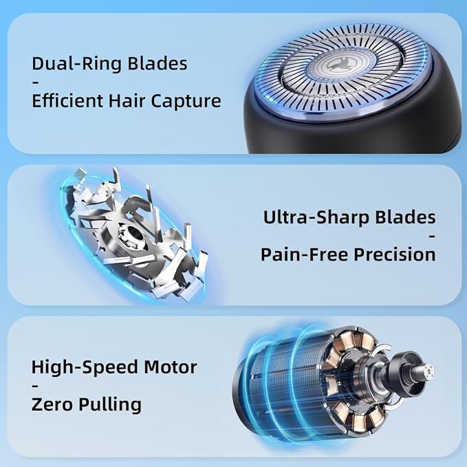 Mini Electric Shaver, Portable Electric Razor - Image 2