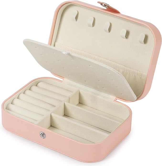 Travel Jewelry Box, PU leather Small Jewelry Organizer - Image 7