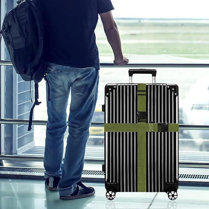 Luggage Straps for Suitcases TSA Approved-2 Pack Bright Personalized Luggage - Image 6