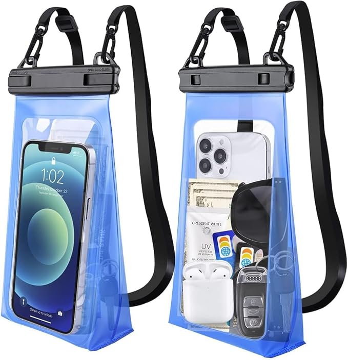 Large Capacity Waterproof Phone Pouch Floating, Waterproof Bag Case by GUZACK