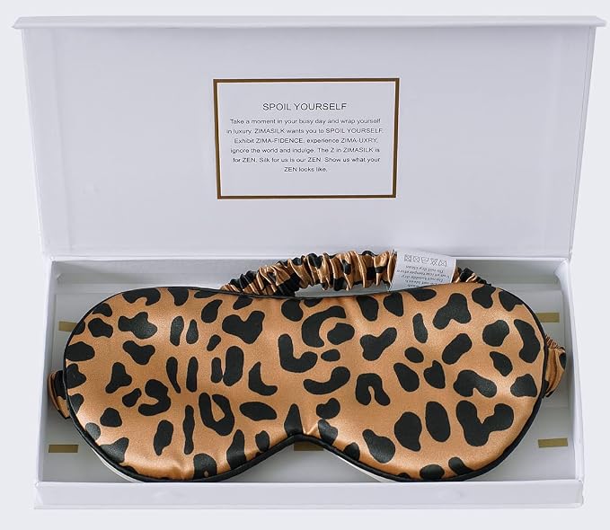 ZIMASILK Adjustable 100% 22 Momme Mulberry Silk Sleep Mask by ZIMASILK