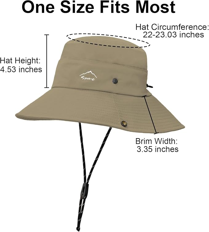 Sun Hats for Women Bucket Hat UV Protection Fishing Hat Wide Brim Safari Hats 2 - Image 5
