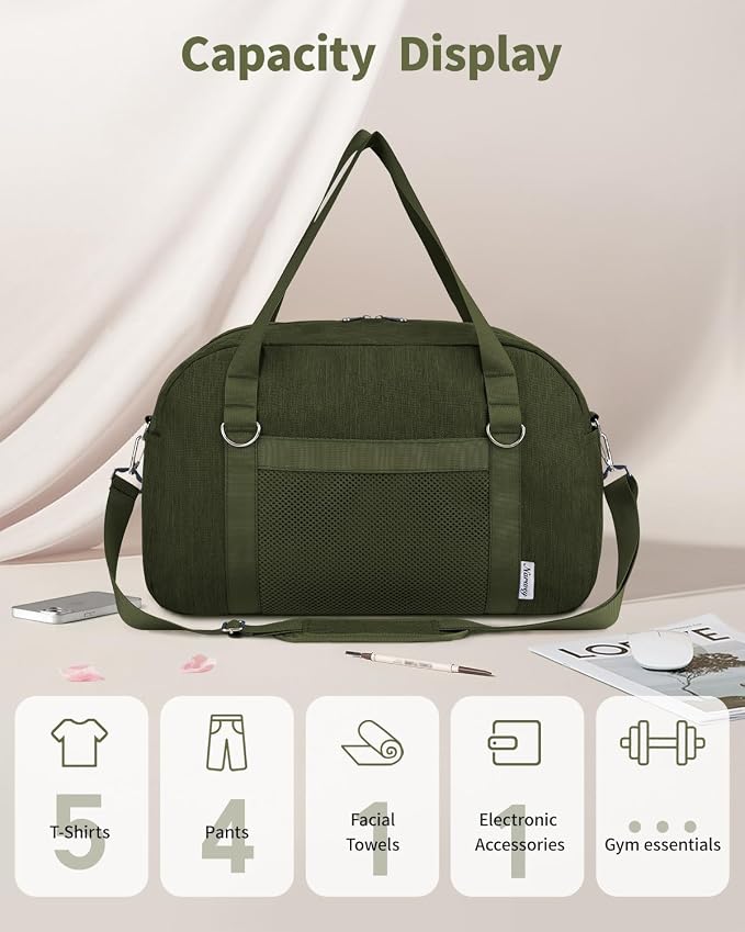 Narwey For Spirit Airlines Personal Item Bag 18x14x8, Small Duffle Bag for - Image 6