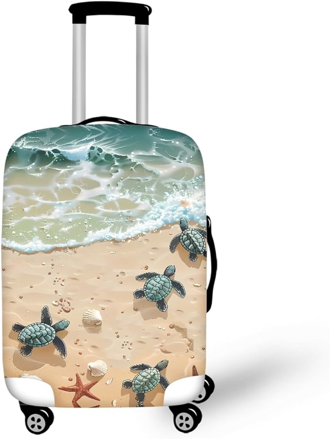 Sea Turtles Luggage Cover Anti-scratch Dustproof Suitvase Protector Fits 30-32 by Dremagia