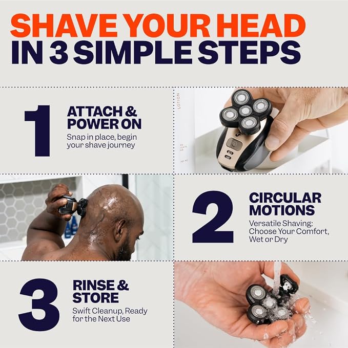 Freebird FlexSeries Electric Head & Body Hair Shaver - Image 6