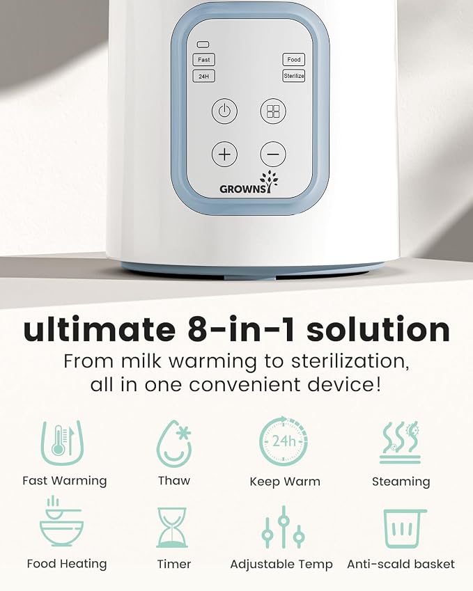 GROWNSY Bottle Warmer, 8-in-1 Fast Baby Milk Warmer - Image 3