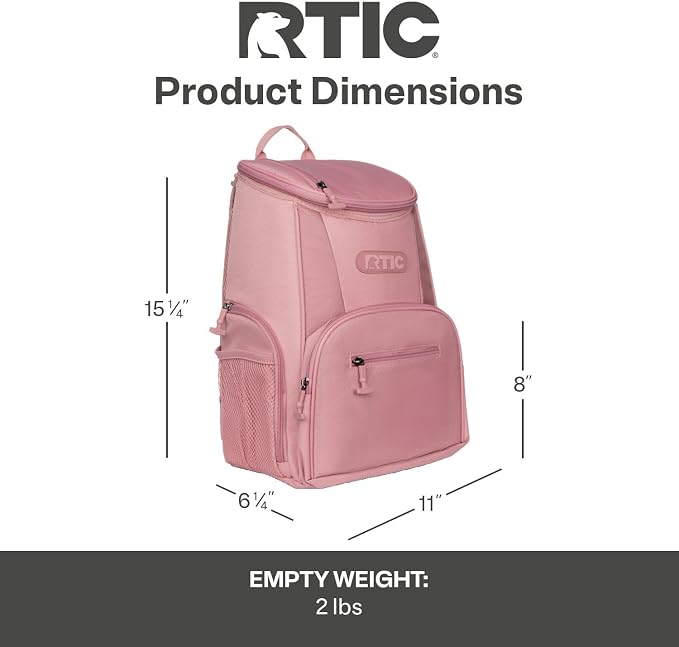 RTIC 15 Can Lightweight Backpack Cooler Soft Insulated Portable Bag - Image 5