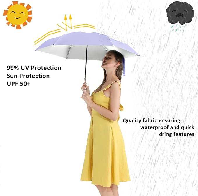 BAODINI Travel Mini Umbrella for Purse - Image 2