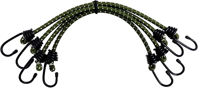Bungee Cord Luggage Cord Resilience 18 Inch 4 Pieces by Unknown