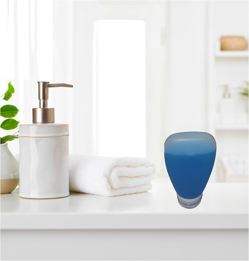 Travel Bottles for Toiletries, TSA Approved 3oz Leak Proof Silicone Soft - Image 2