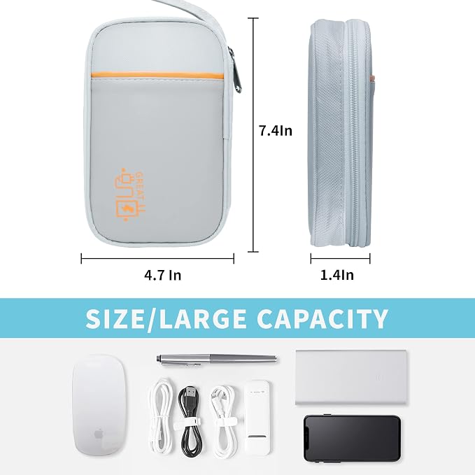 Electronics Travel Organizer, Portable Waterproof Electronic Travel Storage Bag - Image 4