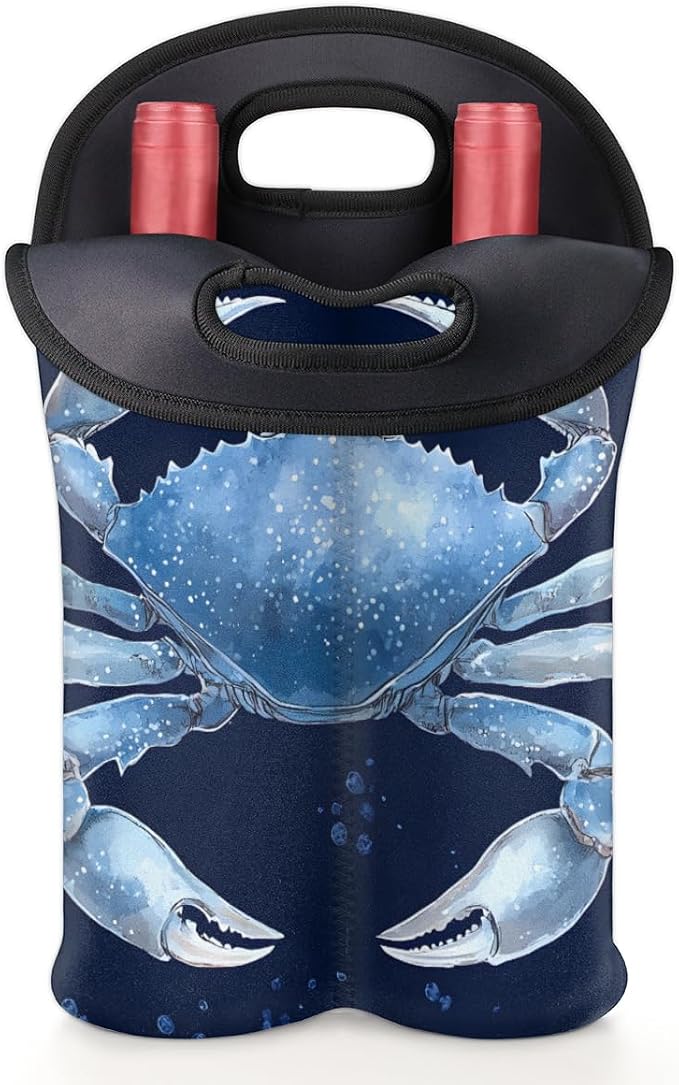 Neoprene Wine Tote, Bottle Carrier Gag Insulating Neoprene Thicker, Insulated - Image 5