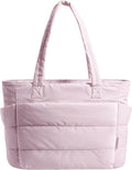 BAGSMART Tote Bag for Women, Lightweight Puffy Tote Bag by BAGSMART