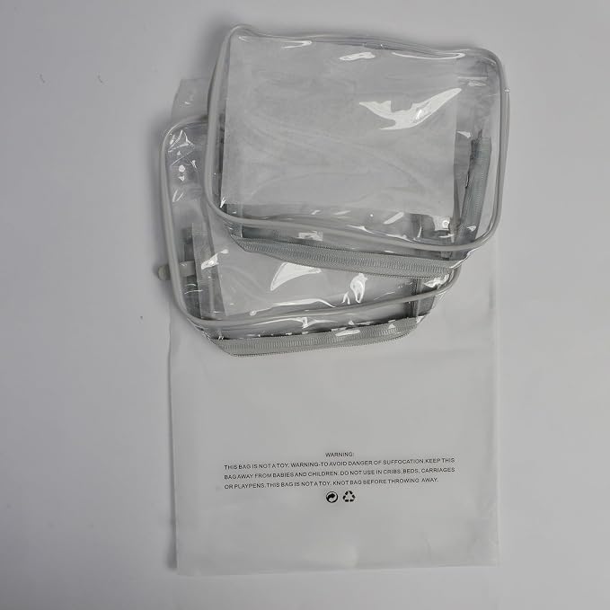 Lermende 2pcs Clear Toiletry Bag TSA Approved Travel Bag, Carry On - Image 7