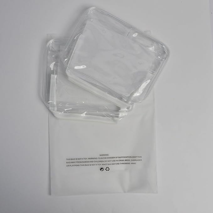 Lermende 2pcs Clear Toiletry Bag TSA Approved Travel Bag, Carry On - Image 6