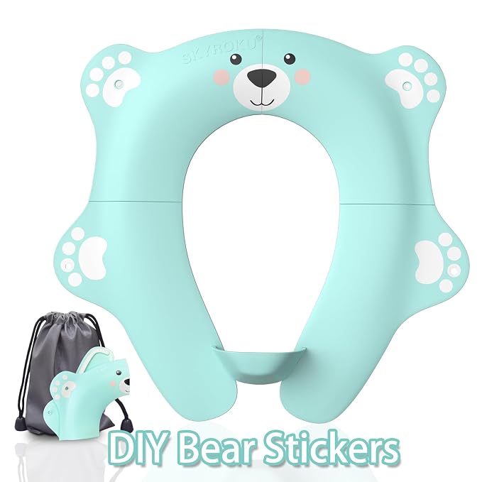 SKYROKU Foldable Kids Toilet Seat – Portable & Anti-Slip Travel Potty Training - Image 2