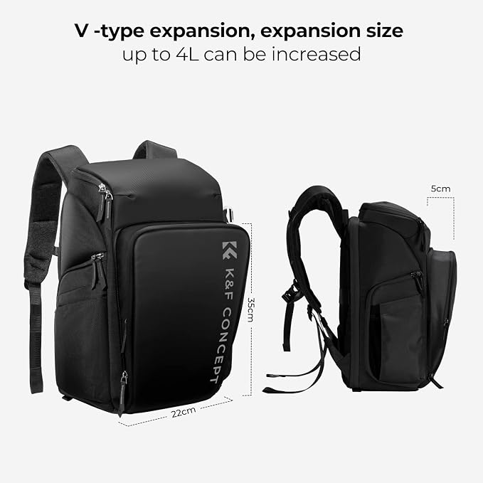 K&F CONCEPT Camera bags Waterproof 25L Large Capacity Camera Case - Image 6