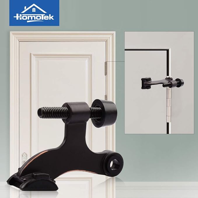 HOMOTEK 8 Pack Hinge Pin Oil Rubbed Bronze Door Stopper, Adjustable Deluxe - Image 6