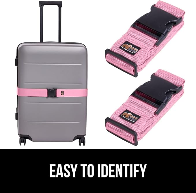 GORILLA GRIP Heavy Duty 4 Pack Adjustable Luggage Straps - Image 4