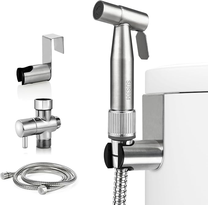 Bidet Sprayer for Toilet with Adjustable Water Pressure, Handheld Bidet Sprayer by Blissland