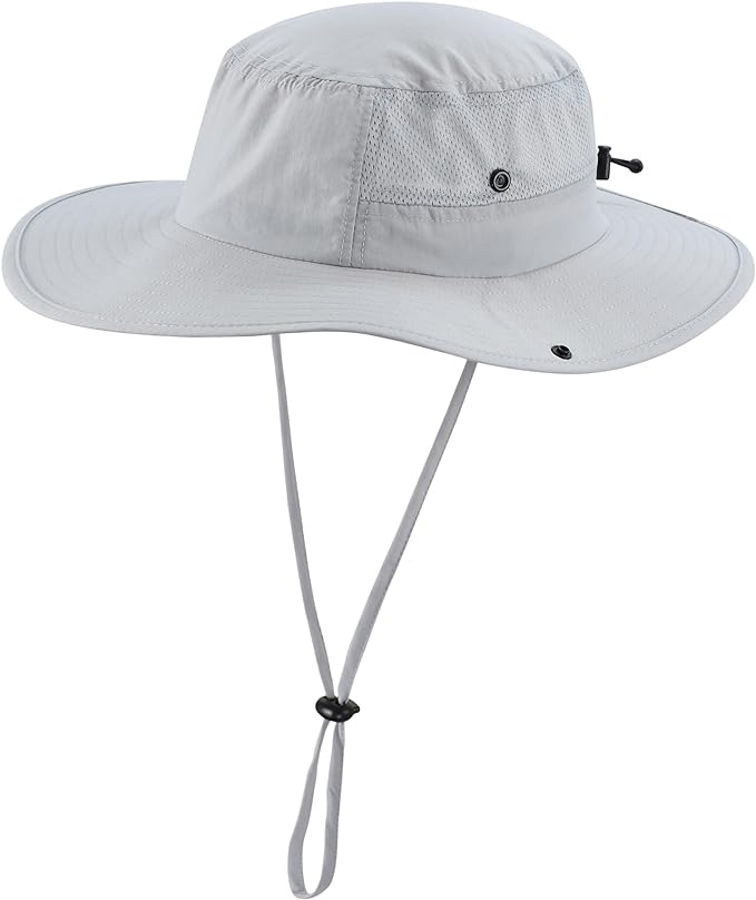 Home Prefer UPF50+ Mens Sun Hat Wide Brim Womens UV Protection Beach Bucket Hat by HomePreferHatsCaps