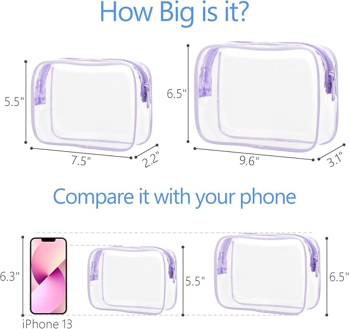 PACKISM Clear Makeup Bags - Image 3