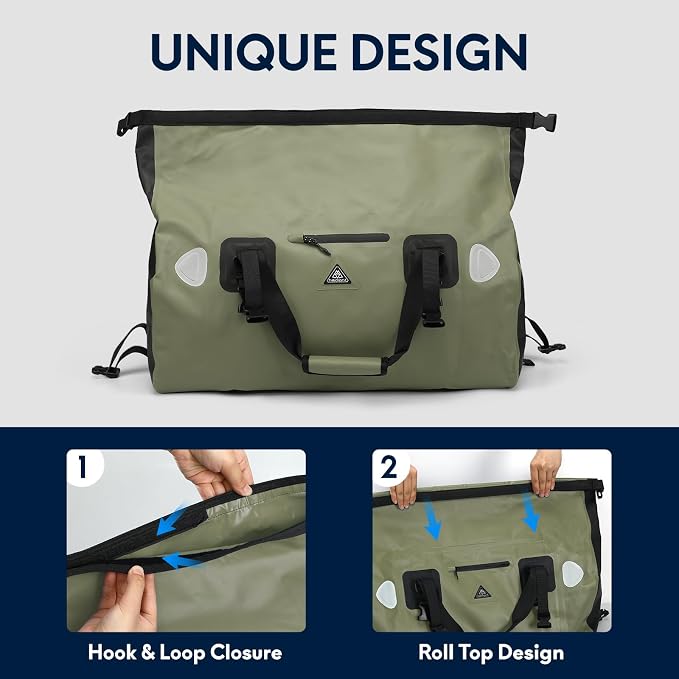 Haimont Waterproof Duffel Bag Roll-top Dry Duffel Bag - Image 8