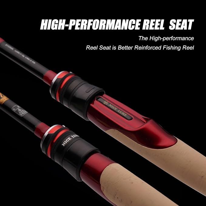 PURELURE Fishing Rod Telescopic, Carbon Fiber Spinning Casting Travel Rod - Image 7