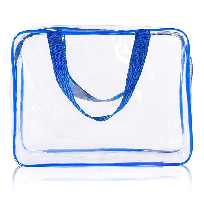 5Pcs Crystal Clear PVC Travel Toiletry Bag Kit - Image 7
