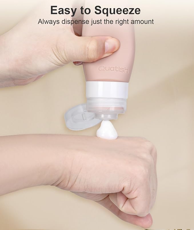 Quatish Travel Bottles for Toiletries, Original Patented Leak Proof Travel Size - Image 4